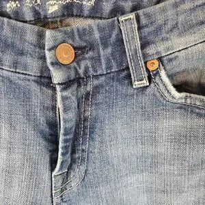 7 Jeans 7 For All Mankind Womens Blue Wash A Pocket Boot Cut Jeans Sz 27