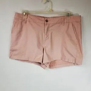 Ana A New Approach Twill Women's Pink Mid Rise 3.5" Inseam Size 16 Shorts