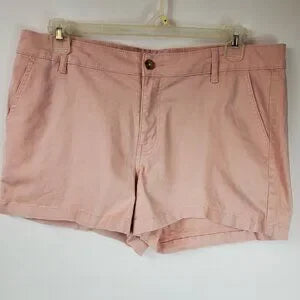 Ana A New Approach Twill Women's Pink Mid Rise 3.5" Inseam Size 16 Shorts