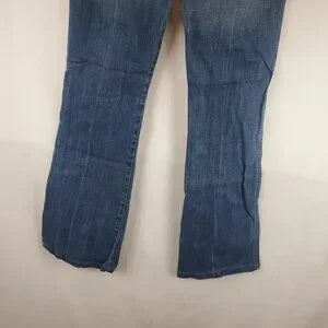 7 Jeans 7 For All Mankind Womens Blue Wash A Pocket Boot Cut Jeans Sz 27