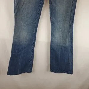 7 Jeans 7 For All Mankind Womens Blue Wash A Pocket Boot Cut Jeans Sz 27
