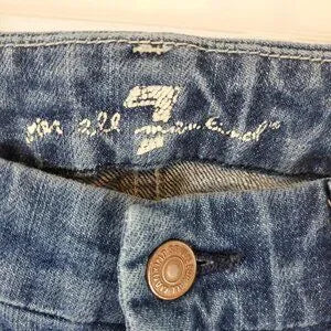 7 Jeans 7 For All Mankind Womens Blue Wash A Pocket Boot Cut Jeans Sz 27