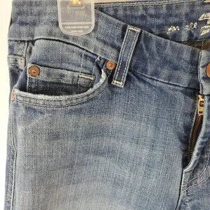 7 Jeans 7 For All Mankind Womens Blue Wash A Pocket Boot Cut Jeans Sz 27