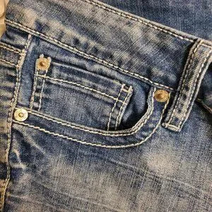 Ana Womens Blue Jean Rolled Leg Shorts Sz 30