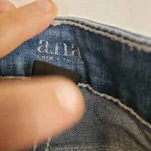 Ana Womens Blue Jean Rolled Leg Shorts Sz 30