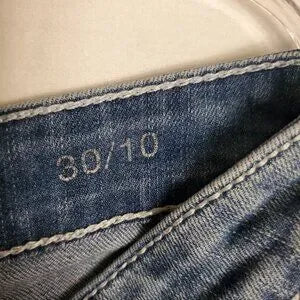 Ana Womens Blue Jean Rolled Leg Shorts Sz 30